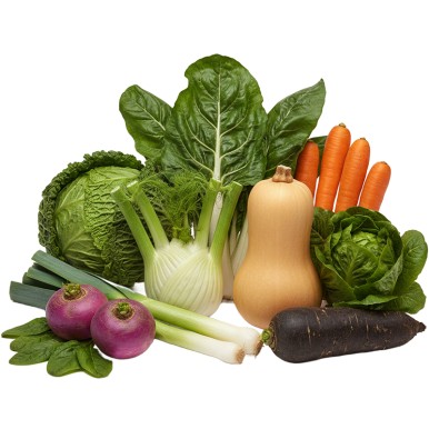 Panier de légumes personnalisé